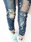 Leopard Jeans - cod345